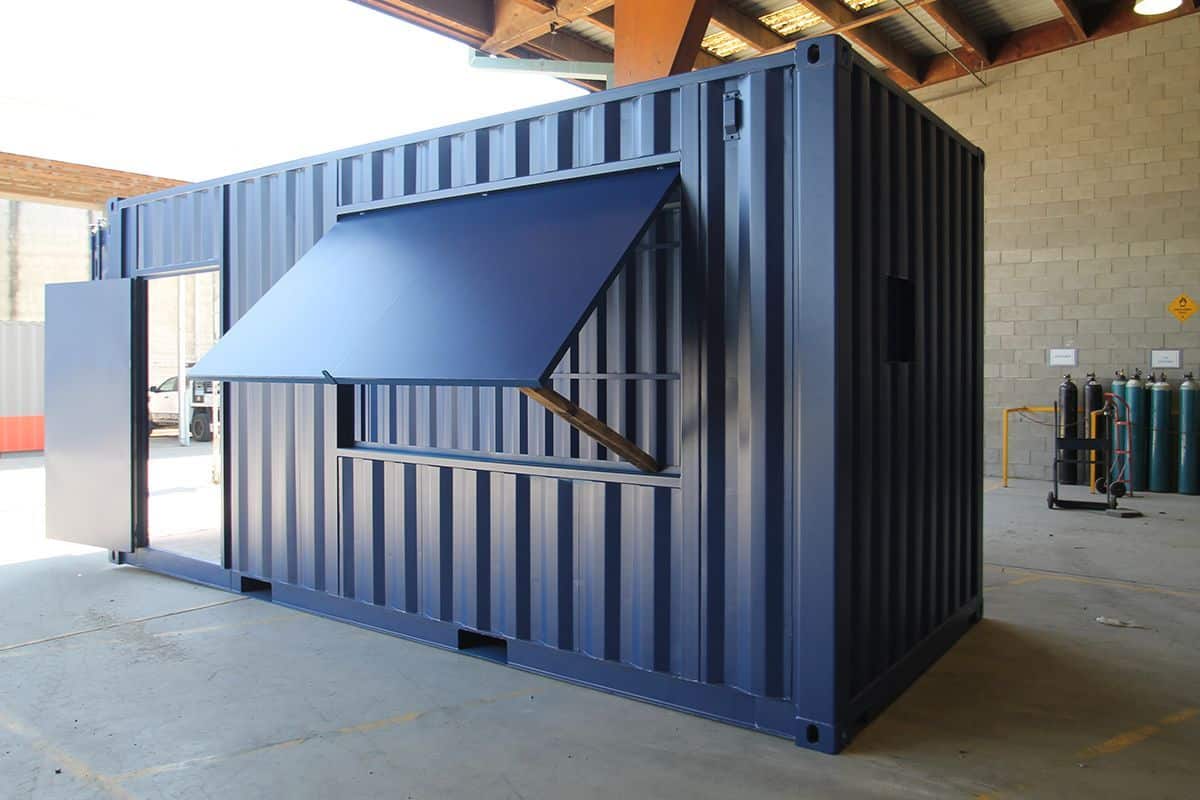 Strode Containers off-site storage yard in Knysna with secure, weatherproof shipping containers